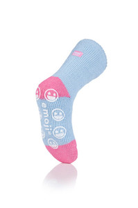 Products: Kids Heat Holders Emoji Angel Face Slipper Sock heatholders