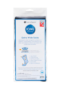 Ladies IOMI Footnurse Extra Wide Oedema Socks heatholders