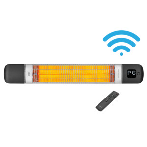 Domestic: LUXEVA SMARTY - 2000W Wall Mounted InfraRed Carbon Heater with WiFi & Remote Control