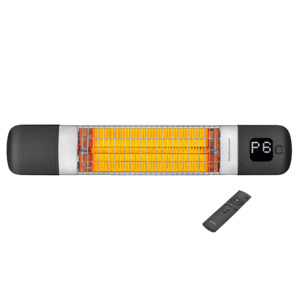 Domestic: LUXEVA PRO - 1200W Wall Mounted InfraRed Carbon Heater with Remote Control