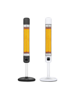 Domestic: LUXEVA PRO - 2000W Freestanding InfraRed Carbon Heater with Remote Control