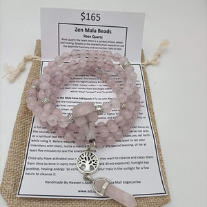 Products: Zen Mala Beads Rose Quartz Eduquip