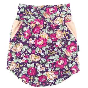 25 And Under: Skirt - Deep Purple Floral