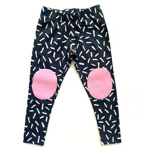 25 And Under: Black Sprinkles Leggings