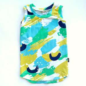 25 And Under: Singlet Dress - Citrus Swirl - Size 2 and 4