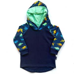 Navy Dino Hoodie - Size 1
