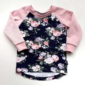 Products: Navy Floral Crew - Size 1