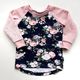 Navy Floral Crew - Size 1
