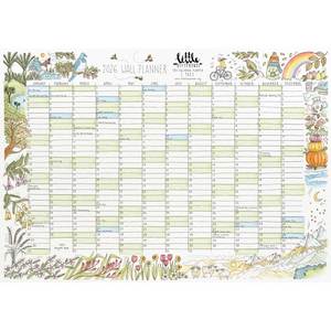 Notebooks: 2026 Wall Planner Calendar 100% Recycled Paper | Little Difference