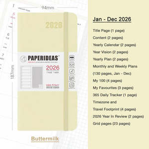 Notebooks: 2026 Paperideas Weeks Planner | In Stock