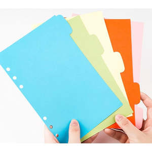 6 Hole Loose Leaf Page Divider 5 Set | A5 + A6 Personal