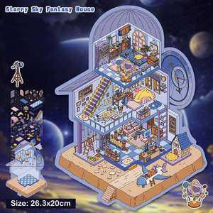 DIY 3D Miniature Scene Sticker 2 Pack | Stellar & Stem Extra Large