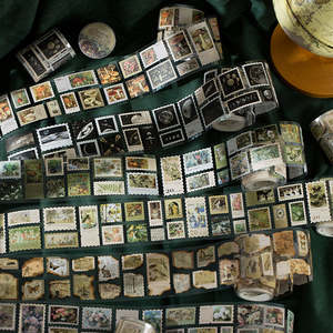 Time in Postmarks Vintage Sticker Roll