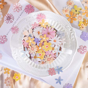 Washi Tapes: Pastel Flower Sticker Pack | 90 pcs