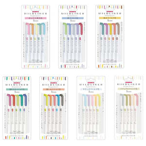Pens: Zebra Mildliner Highlighter | 35 Colour Full Set