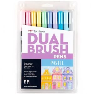 Tombow ABT Dual Brush 10 Colour Set Pastel
