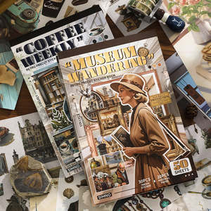 Stickers: Retro Sticker Book 50 Sheets