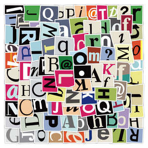 Stickers: Alphabet Stickers 100pcs