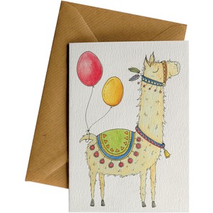 Greeting Card Llama A6 | Designed in NZ