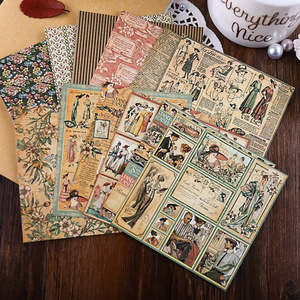 Scrapbooking Paper: Self Adhesive Scrapbook Paper - Timeless Diary