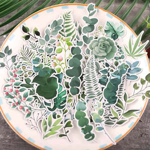 Minglan: Green Plant Stickers 50Pcs