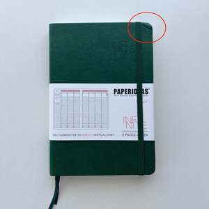 Seconds: [SECONDS] Paperideas 18 Month Timeline Weekly Planner A5 | Pine Green