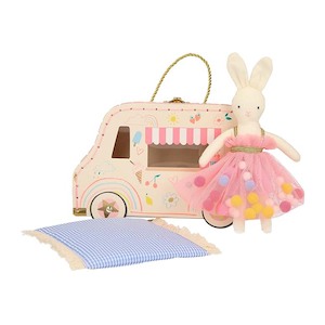 Ice Cream Van Bunny Mini Suitcase Doll