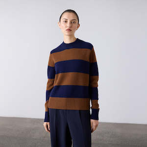 Laing: Boxy Cashmere Crew Stripe