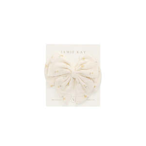 Organic Cotton Muslin Annalise Bow