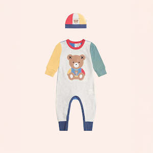 Huxbear Romper & Hat Set