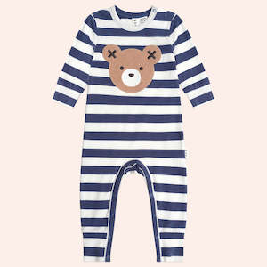 Hux Baby: Stripe Huxbear Romper