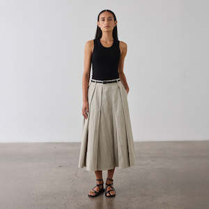 Full Pleated Skirt