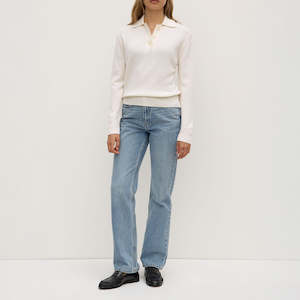 Cashmere: Annabelle Wool Cashmere Knit Polo