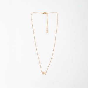 Necklace Crystal Bow