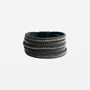 Bracelet Matt Strands and Crystals