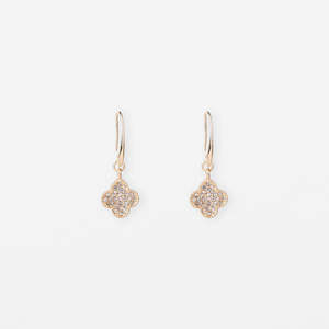 Crystal Flower Earrings