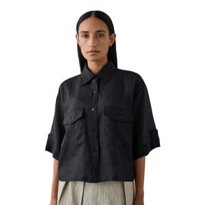 Laing: Cropped Tab Shirt