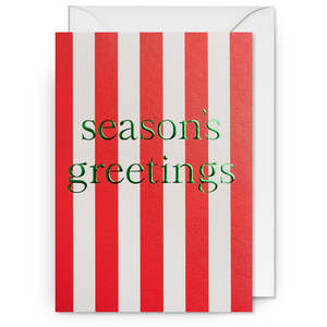 Seasons Greetings Stripe