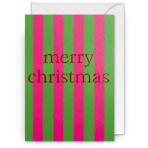 Cards: Wishing You a Merry Christmas (Stripe Card)