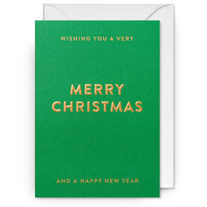 Whats New: Wishing You a Merry Christmas (Green)