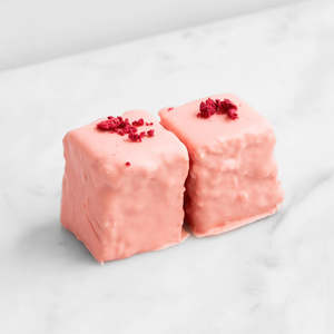 Whats New: Raspberry Shortcake Chocolate Dipped Marshmallows