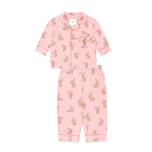 Baby: Dusty Pink Bunny PJ Set