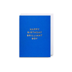 Cards: Happy Birthday Brilliant Boy
