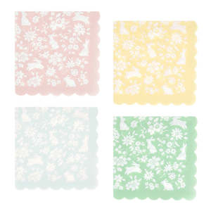 Ditsy Bunny Small Napkins