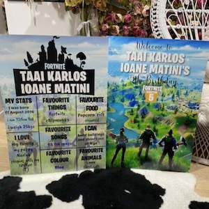 Corflute Milestone Sign: Corflute Welcome Sign & Milestone Board Combo