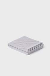 Basket Weave Merino Baby Blankets: Cygnet Grey Baby Blanket - Basketweave 100% Merino