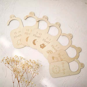 Wooden Hangers for Baby Wardrobe