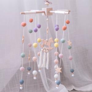 Infant Toys: Wooden Crib Mobile
