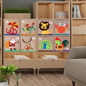 Home Decors: Foldable Storage Box with Embroidered Animal Prints