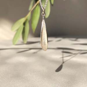 Necklaces: Harmony Olive Leaf Drop Necklace